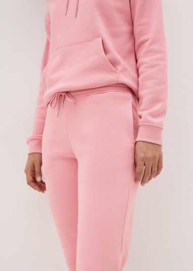 Pink Tapered Leg Jogging Bottoms