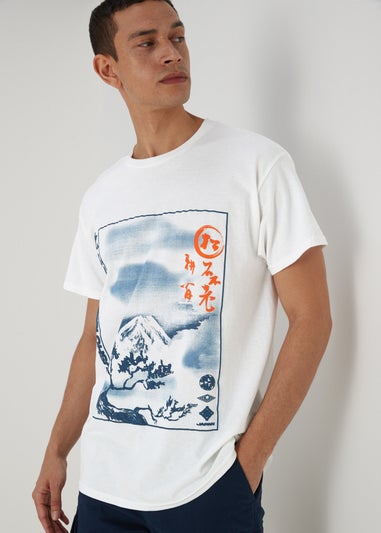 White Japanese Wave T-Shirt