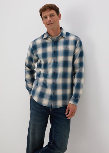 Blue Check Flannel Shirt