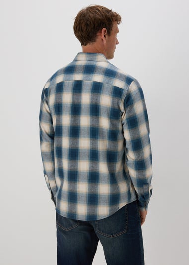 Blue Check Flannel Shirt