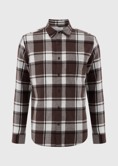 Brown Check Flannel Shirt