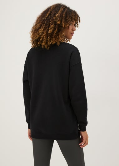 Black Longline Sweatshirt