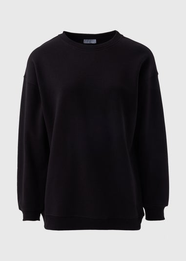 Black Longline Sweatshirt