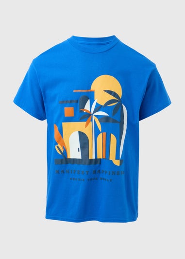 Bright Sapphire Manifest Happiness T-Shirt