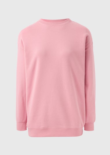 Pink Longline Sweatshirt