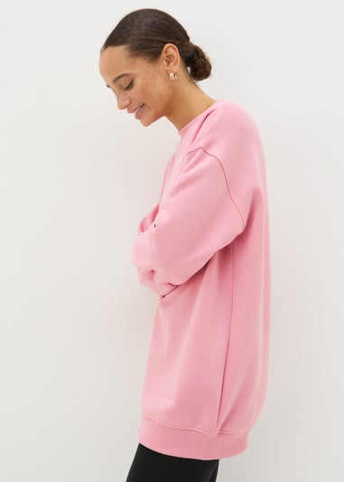 Pink Longline Sweatshirt