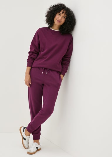 Burgundy Longline Sweatshirt