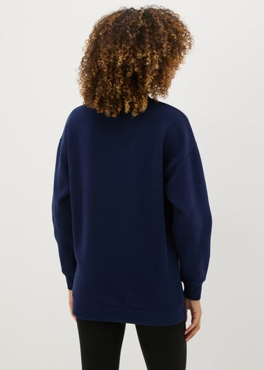 Navy Longline Sweatshirt