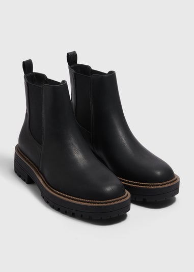 Soleflex Black Chelsea Boots