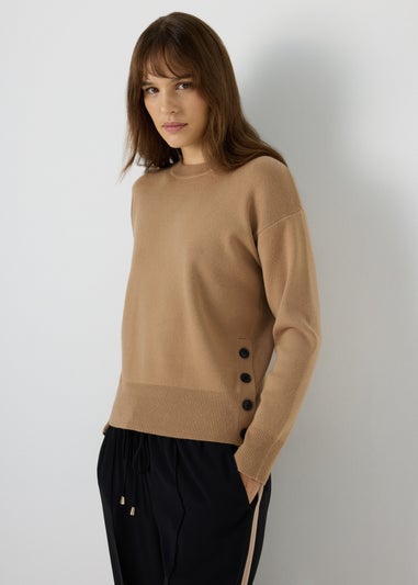 Et Vous Camel Button Jumper