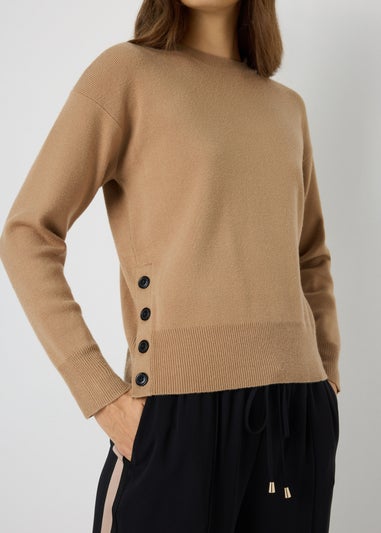 Et Vous Camel Button Jumper