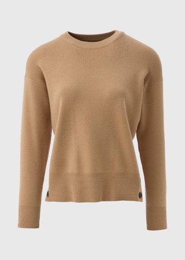 Et Vous Camel Button Jumper