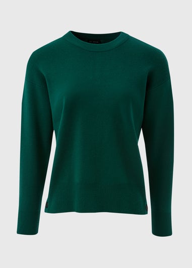 Et Vous Green Button Jumper