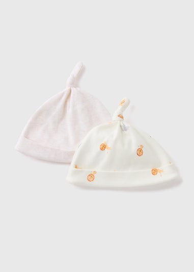 2 Pack Baby Oatmeal Safari Hats