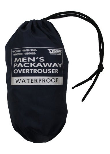 Duke Navy Elba Kingsize Packaway Rain Over Trousers