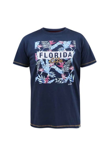 Duke Navy Prestwick Kingsize Florida Floral T-Shirt