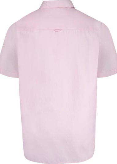 Duke Pink James Oxford Kingsize Short-Sleeved Shirt