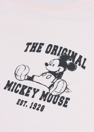 Disney Pink The Original Mickey Mouse Long Pyjama Set