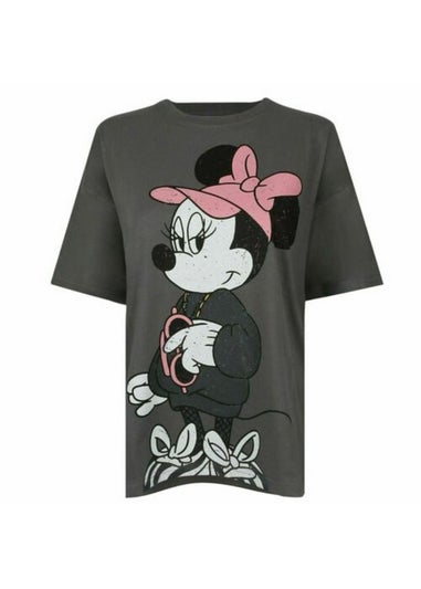 Disney Charcoal Grey Sassy Minnie Mouse Oversized T-Shirt