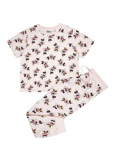 Disney Cream Jazz Minnie Mouse All-Over Print Long Pyjama Set