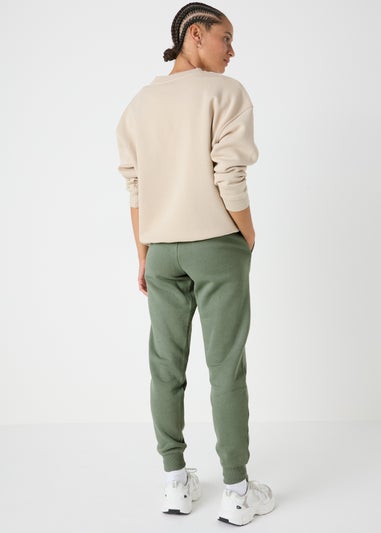 Khaki Tapered Jogging Bottoms