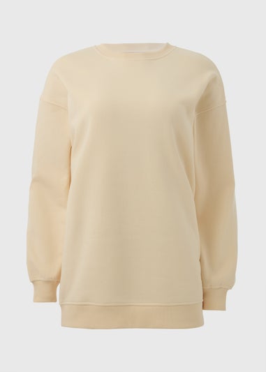 Cream Longline Sweatshirt