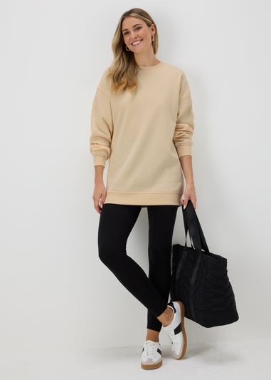 Cream Longline Sweatshirt