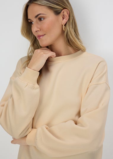 Cream Longline Sweatshirt