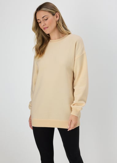 Cream Longline Sweatshirt