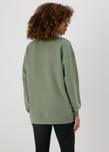 Khaki Longline Sweatshirt