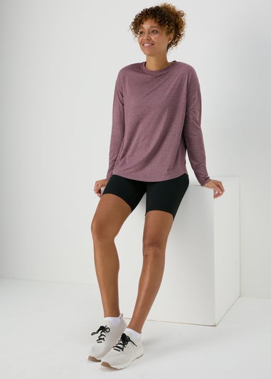 Souluxe Burgundy Long Sleeve T-Shirt