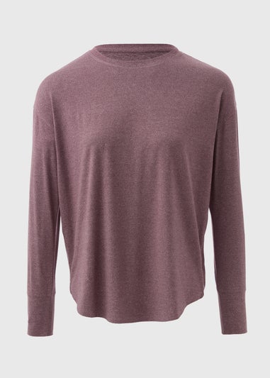 Souluxe Burgundy Long Sleeve T-Shirt