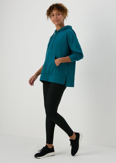 Souluxe Teal Longline Hoodie