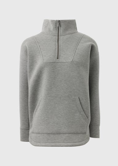 Souluxe Grey Zip Up Sweathisrt