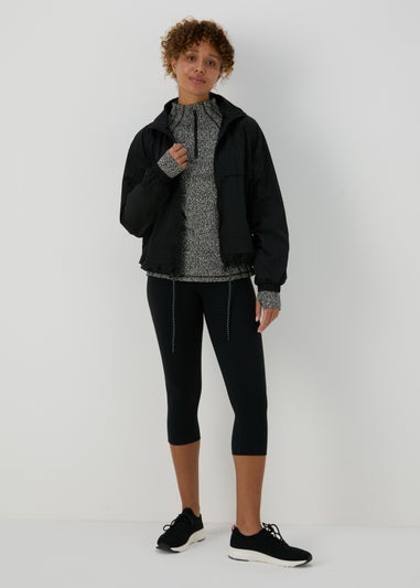 Souluxe Black Half Zip Top