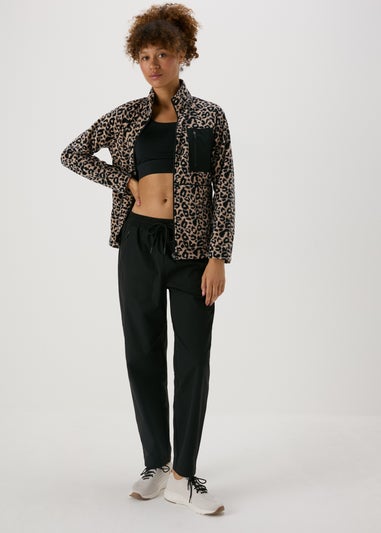 Souluxe Brown Leopard Print Fleece