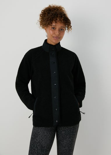 Souluxe Black Fleece Jacket