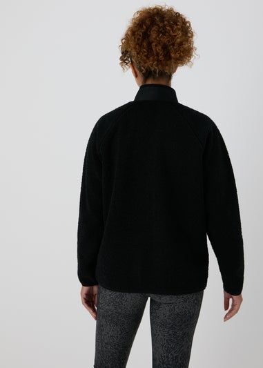 Souluxe Black Fleece Jacket