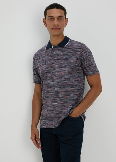 Multicolour Space Dye Polo Shirt