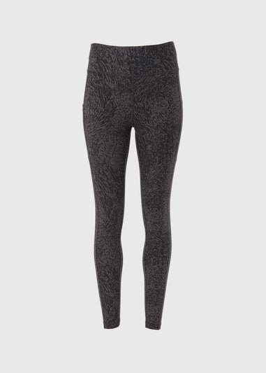 Souluxe Black Tonal Print Leggings