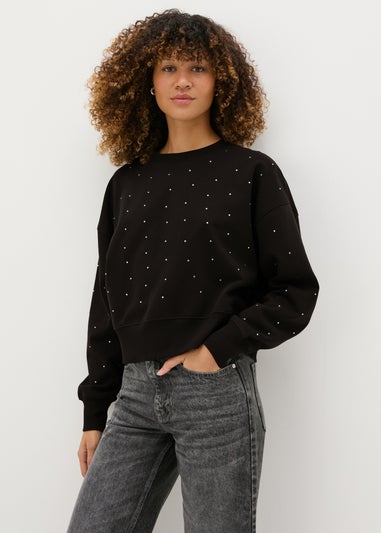 Black Stud Sweatshirt