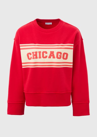 Red Chicago Sweatshirt