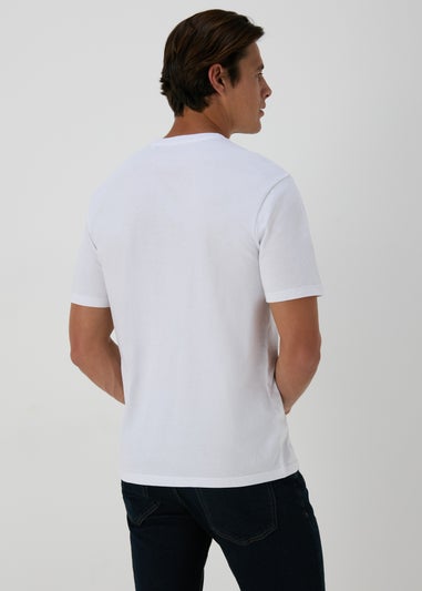 3 Pack White Grey & Stone Plain T-Shirts