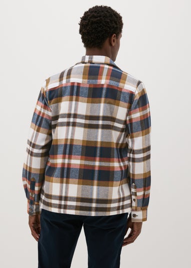 Multicolour Check Borg Lined Shacket