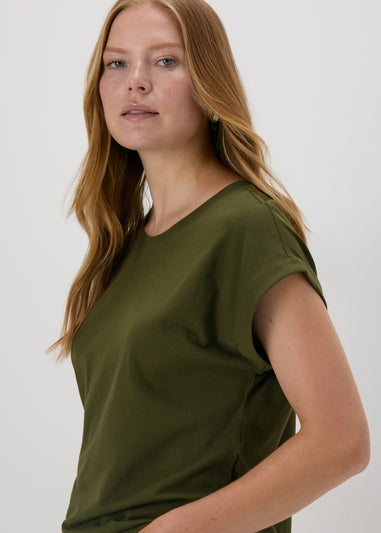 Khaki Plain T-Shirt