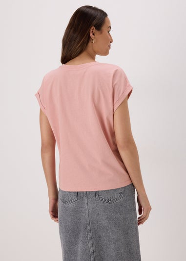 Pink Plain T Shirt