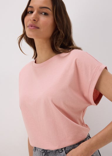 Pink Plain T Shirt