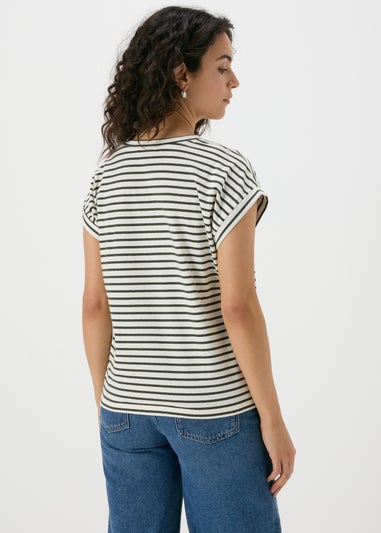 Green Stripe Relaxed Fit T-Shirt