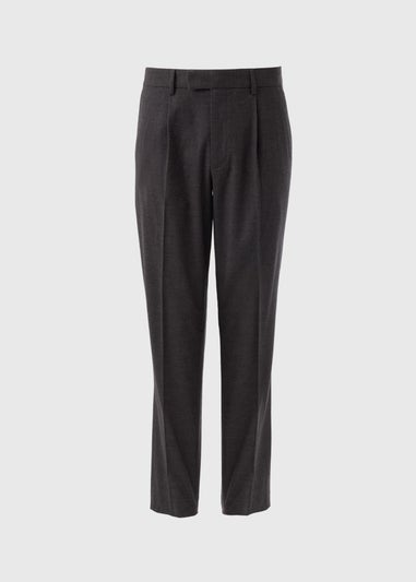 Taylor & Wright Grey Front Pleat Trousers