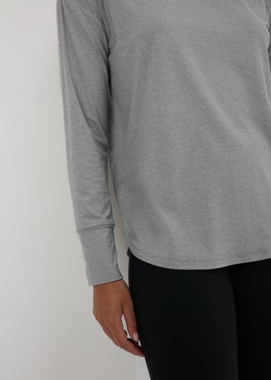 Souluxe Grey Long Sleeve T-Shirt